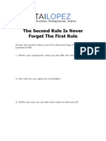 The Second Rule Is Never Forget The First Rule