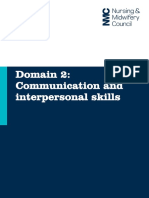 Domain 2 Communication and Interpersonal Skills2
