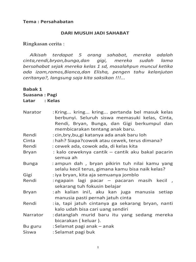 Dari Musuh Jadi Sahabat