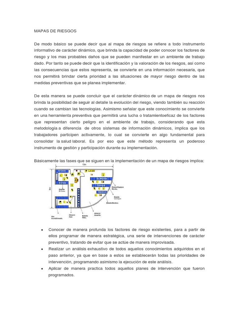 Mapas de Riesgos Laborales | PDF | Seguridad y salud ocupacional | Mapa