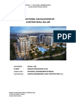 Structural Calculation of Curtain Wall