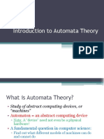 Introduction to Automata Theory Fundamentals