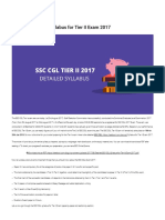 Detailed SSC CGL Syllabus For Tier II Exam 2017: 5 Months Ago - 34 Comments