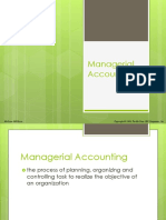 1 Managerial Accounting and The Business Environment