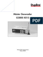 Manual G3800X015 Esp