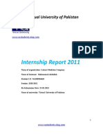 Internship Report 2011: Virtual University of Pakistan