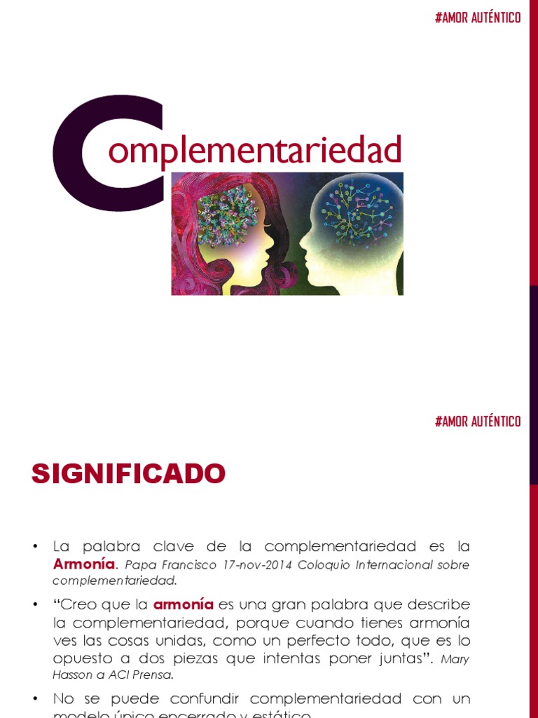 Significado y Valor de la Complementariedad | PDF | Cerebro | Libro del ...