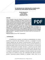 Análise da resistência à compressão de concretos com agregados de RCD