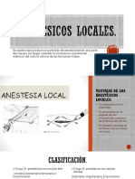 Anestésicos Locales