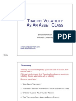 [Columbia University, Derman] Trading Volatility as an Asset Class