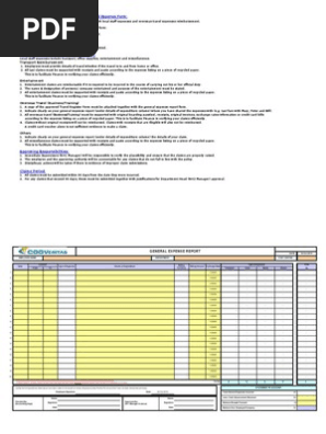 General Expense Report Form V2 0