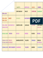 Formato Horario de Clases