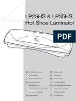 Laminator LP25 35HS UserGuide