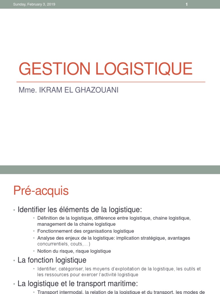 Gestion des Stocks et Approvisionnements | PDF | Inventaire | Logistique