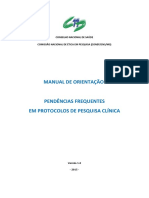 Pendências Frequentes em Protocolos de Pesquisa Clínica.PDF