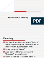 Banking Intro