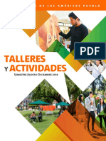 Catálogo de Talleres y Actividades UDLAP Semestre Agosto-Diciembre 2018