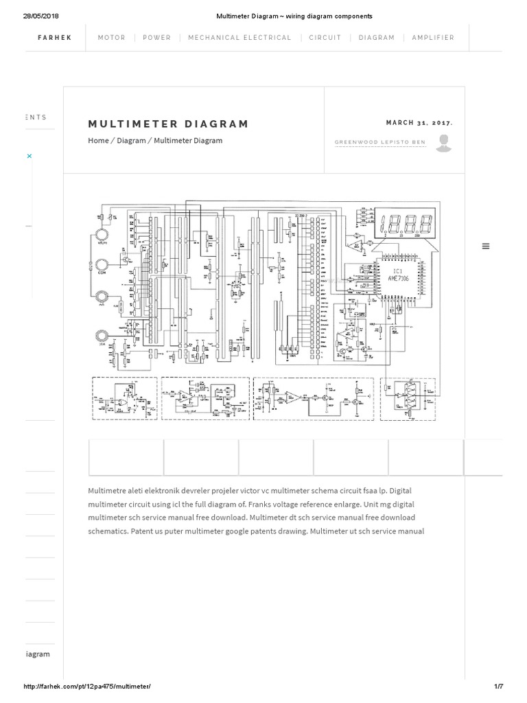 Multimeter Diagram - Wiring Diagram Components | PDF | Electrical