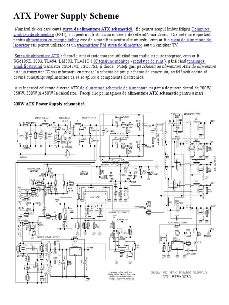 ATX Power Supply Scheme | PDF