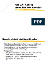Double Linked List Non Circular