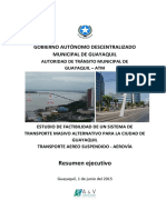 Estudio factibilidad sistema transporte aéreo Guayaquil