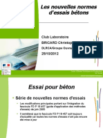 Club Laboratoire Nouvelles Normes D Essais Betons 2012 PDF