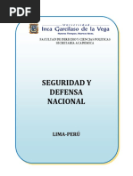 Seguridad y Defensa Nacional