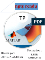 Rapport TP Matlab