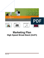 Marketing Plan: High Speed Broad Band (Unifi)