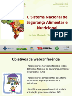 Slides - Espaços de Decisão Da Politica Da Segurança Alimentar e Nutricional