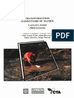 Colloque ORSTOM TRANSFORMATION ALIMENTAIRE DU MANIOC - 1995 PDF