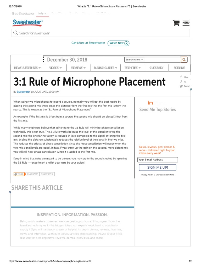 3 - 1 Rule | PDF