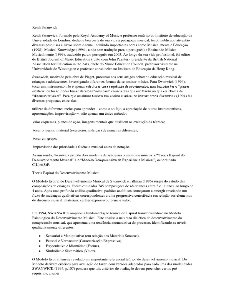 Swanwick PDF Teoria Educação Musical