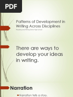 8 Writing Development Patterns Explained | PDF | Definition | Essays