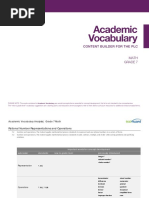 Academic Vocab Math GR 07