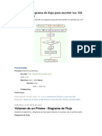 Realizar Un Diagrama de Flujo para Escribir Los 100 Primeros Pares