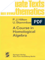 (P. J. Hilton, U. Stammbach (Auth.) ) A Course in H (B-Ok - Xyz) PDF