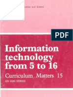 Information Technology from 5 to 16 - Curriculum Matters 15 - An HMI Series