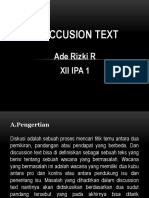 Disccusion Text (Ade Riski)