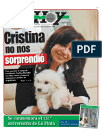 Los cambios de gabinete de Cristina Fernández en 2013