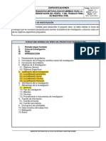 Especificaciones: Requisitos Metodológicos Mínímos para La Presentación Del Perfil Y Del Trabajo Final de Maestría (TFM)