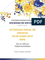 Invitaciones para La Sociedad de Socorro