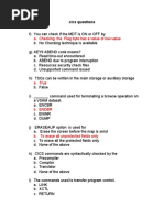 A. Checking The Flag Byte Has A Value of Low-Value: Cics Questions