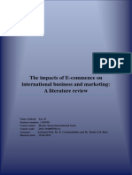 The Impacts of E-Commence On International Business and Marketing: A Literature Review