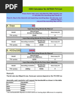 A. Days: HDD Calculator For AVTECH TVI Camera Recording