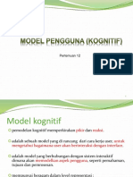 IMK - Model Pengguna (Kognitif)