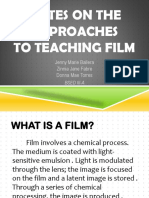 Notes On The Approaches To Teaching Film