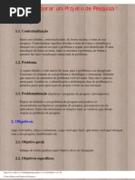 Como Elaborar Projeto de Pesquisa