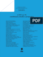 A ONU Aos 70 - Contribuies Desafios e Perspectivas. JUBILUT L .L. JAROCHINSKI SILVA J. C. RAMINA L. Final PDF