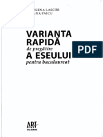 Varianta Rapida de Pregatire A Eseului